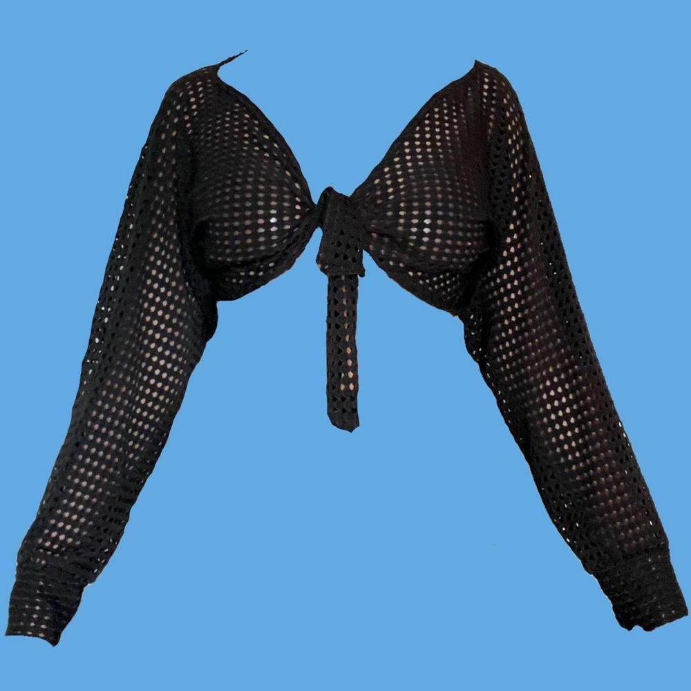 Mesh Tie Front Cover up